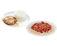 1-pc. Burger Steak with Spaghetti